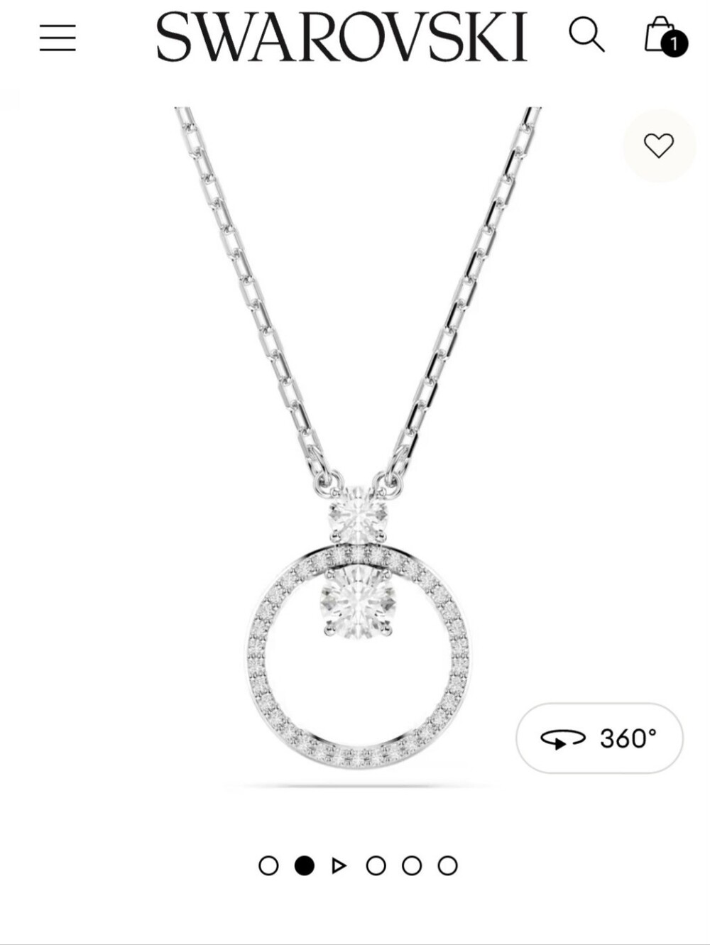 SWAROVSKI❣️Constella PENDANT SILVER TONE NECKLACE